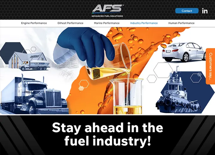 Advanced Fuel Solutions home page: stay ahead in the fuel industry