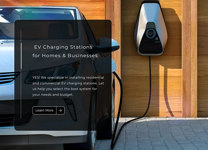 EV charging stations for homes and businesses