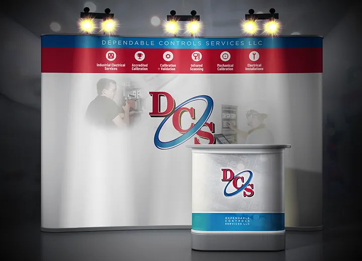 Trade show booth graphics