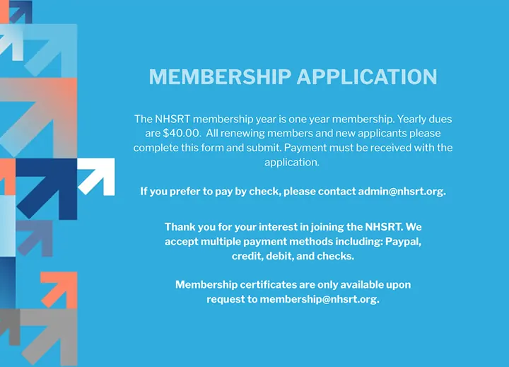 Membership application landing page