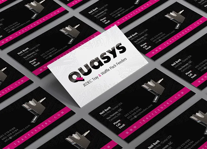Quasys business card designs