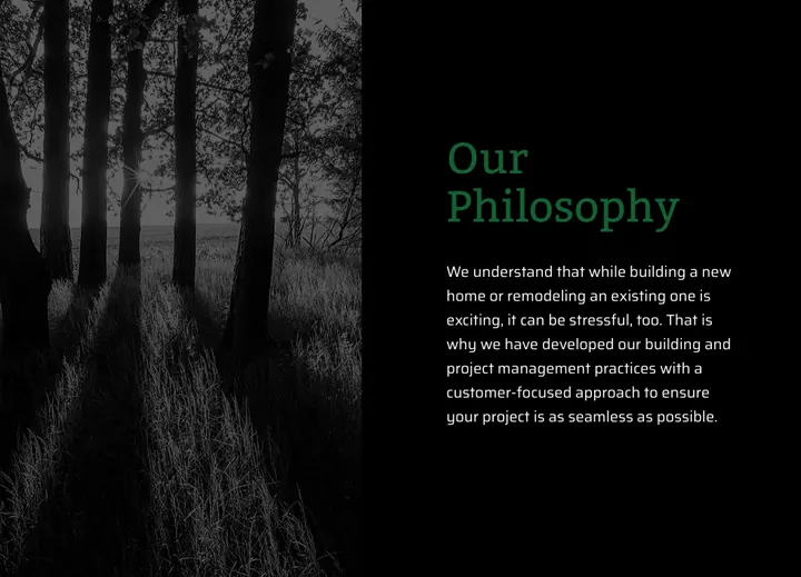 Our philosophy page
